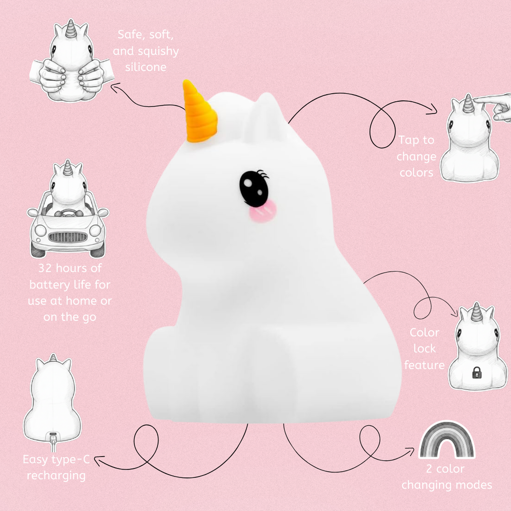 Unicorn Touch Night Light