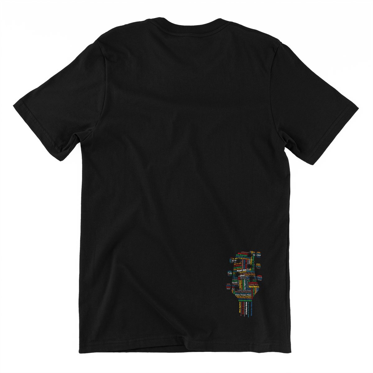 Msstzblkbz T-Shirt - Colorful Guitar's Head Band Design