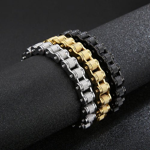 Bracelet Titanium Steel Men's Motorcycle Chain