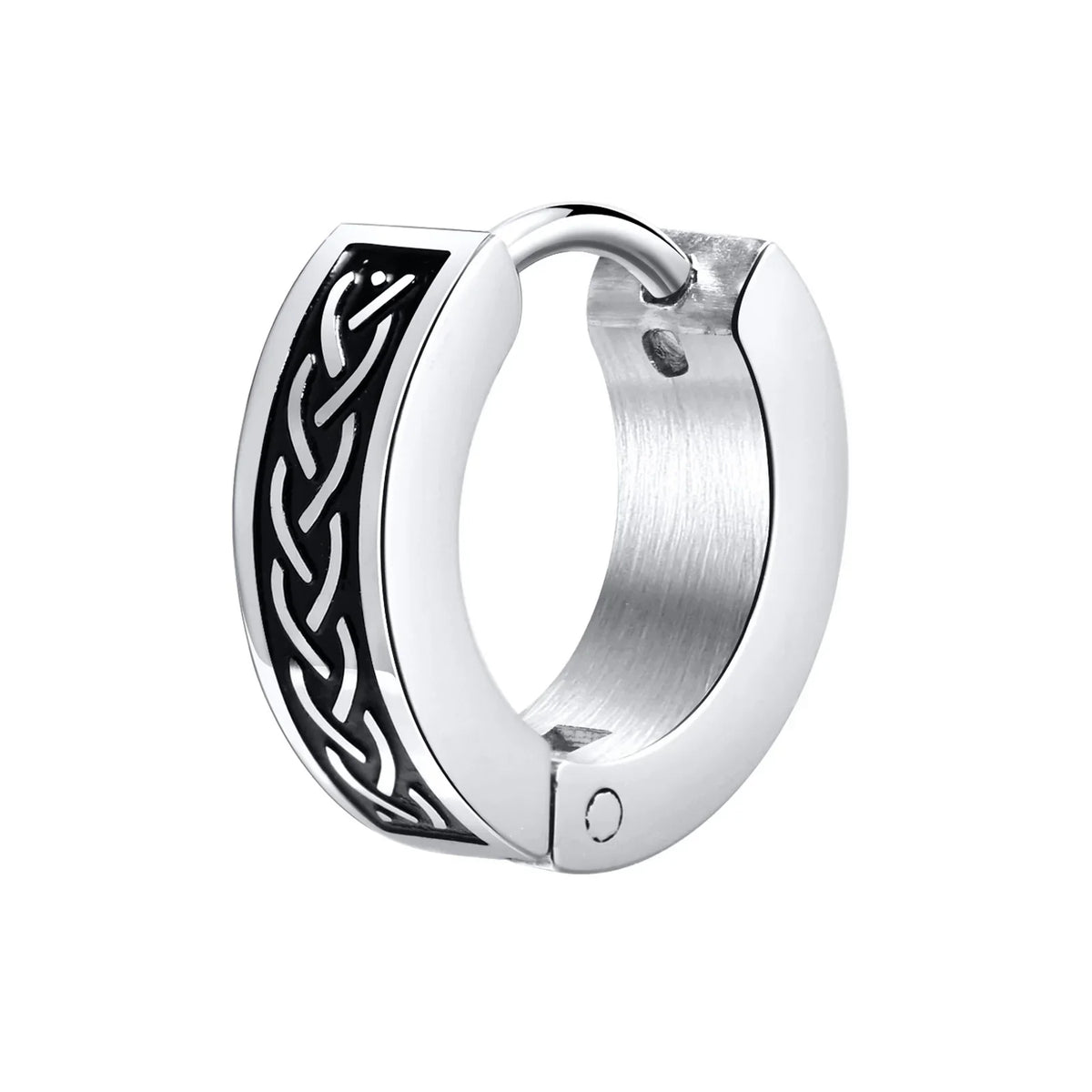 Mens Celtic Knot Hoop Earrings | Hypoallergenic Stainless Steel